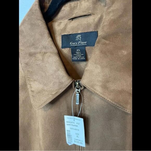 Gary Player men’s brown collared zip up jacket size XL - Picture 4 of 12